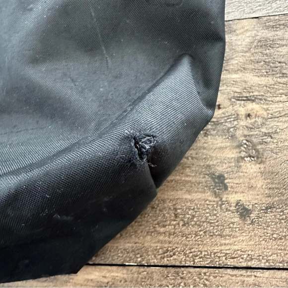 Longchamp Le Pliage Shopping Modele Depose  Black travel tote bag brown Leather - Picture 7 of 9